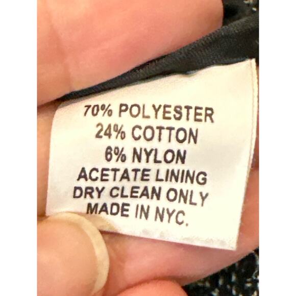 Slate & Willow Black Tweed Blazer Jacket Size XS Textured Career Winter Staple - Picture 9 of 9